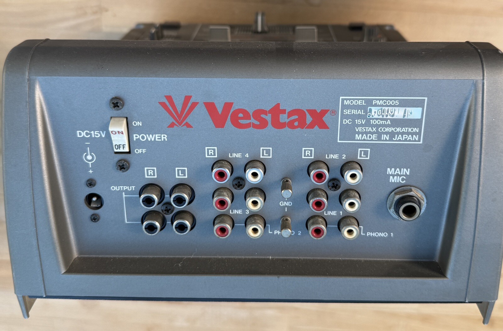 Vintage Vestax PMC-005 DJ Mixer