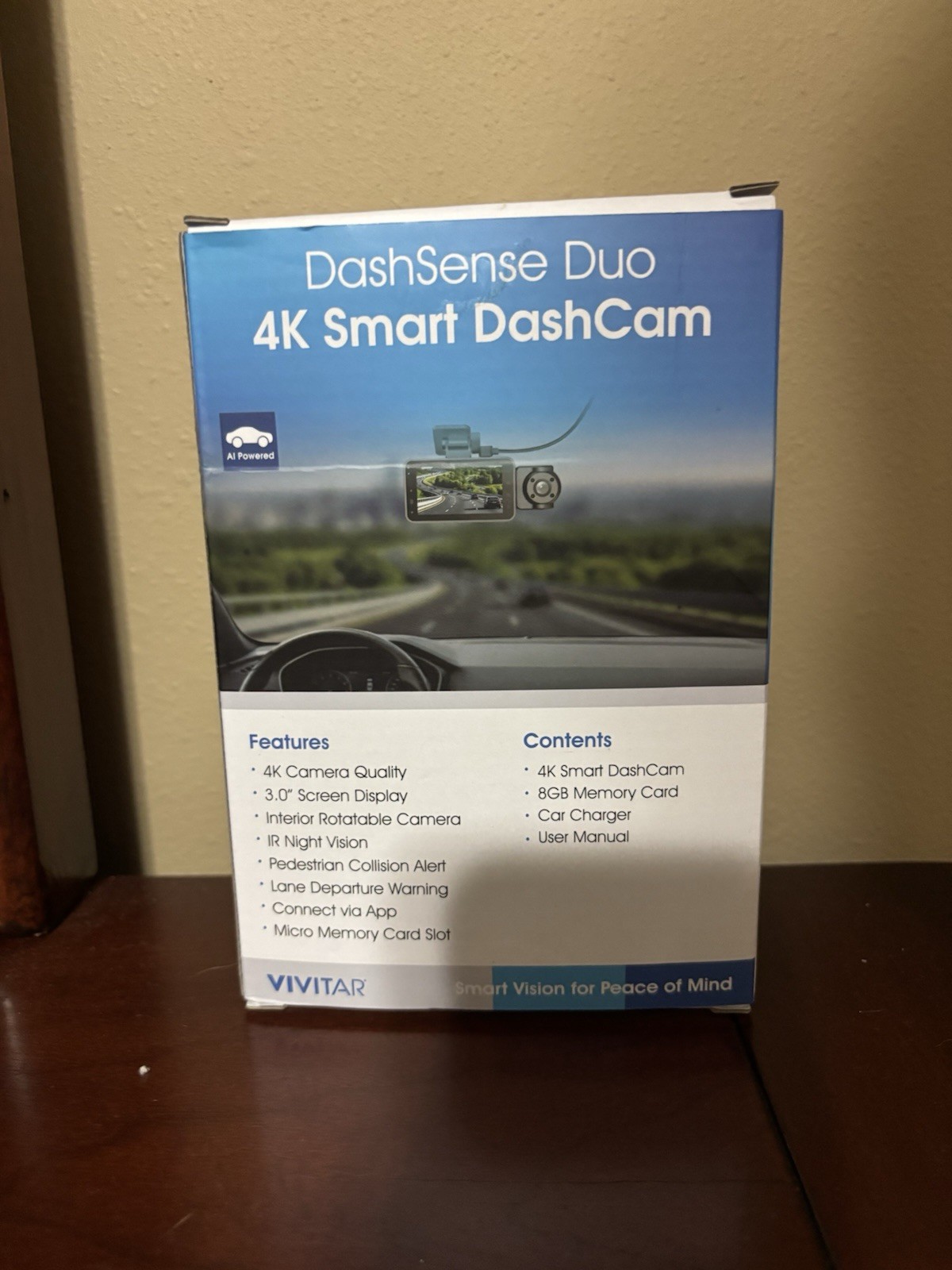 New in Box - Vivatar Dash Sense Duo 4K Smart Dash Cam