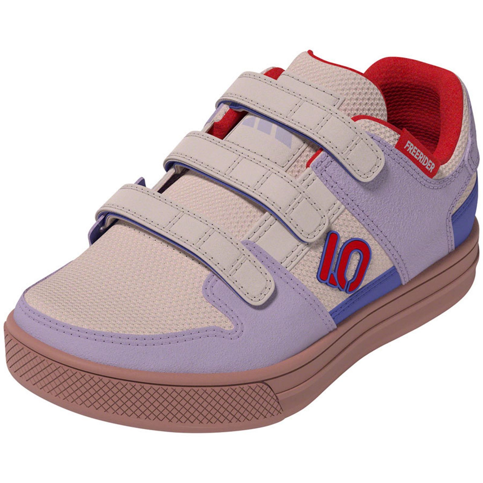 Freerider Kid's VCS Flat Shoes - Mauve/Ruby/Semi Cobalt Blue - 3 JI1895-3