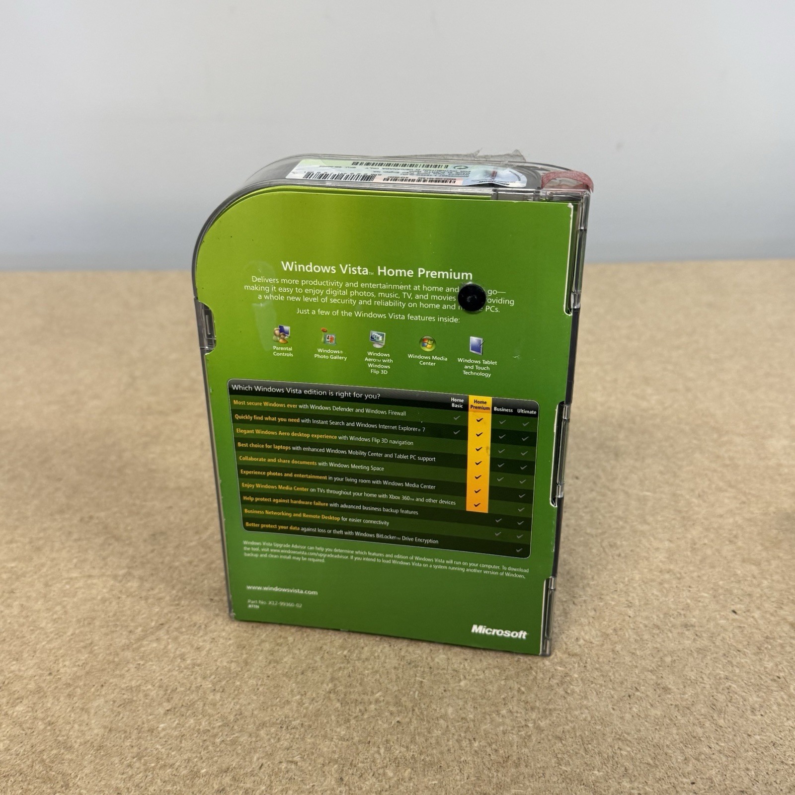 Microsoft Windows Vista Home Premium - 32-Bit Full Retail Box w/ Key