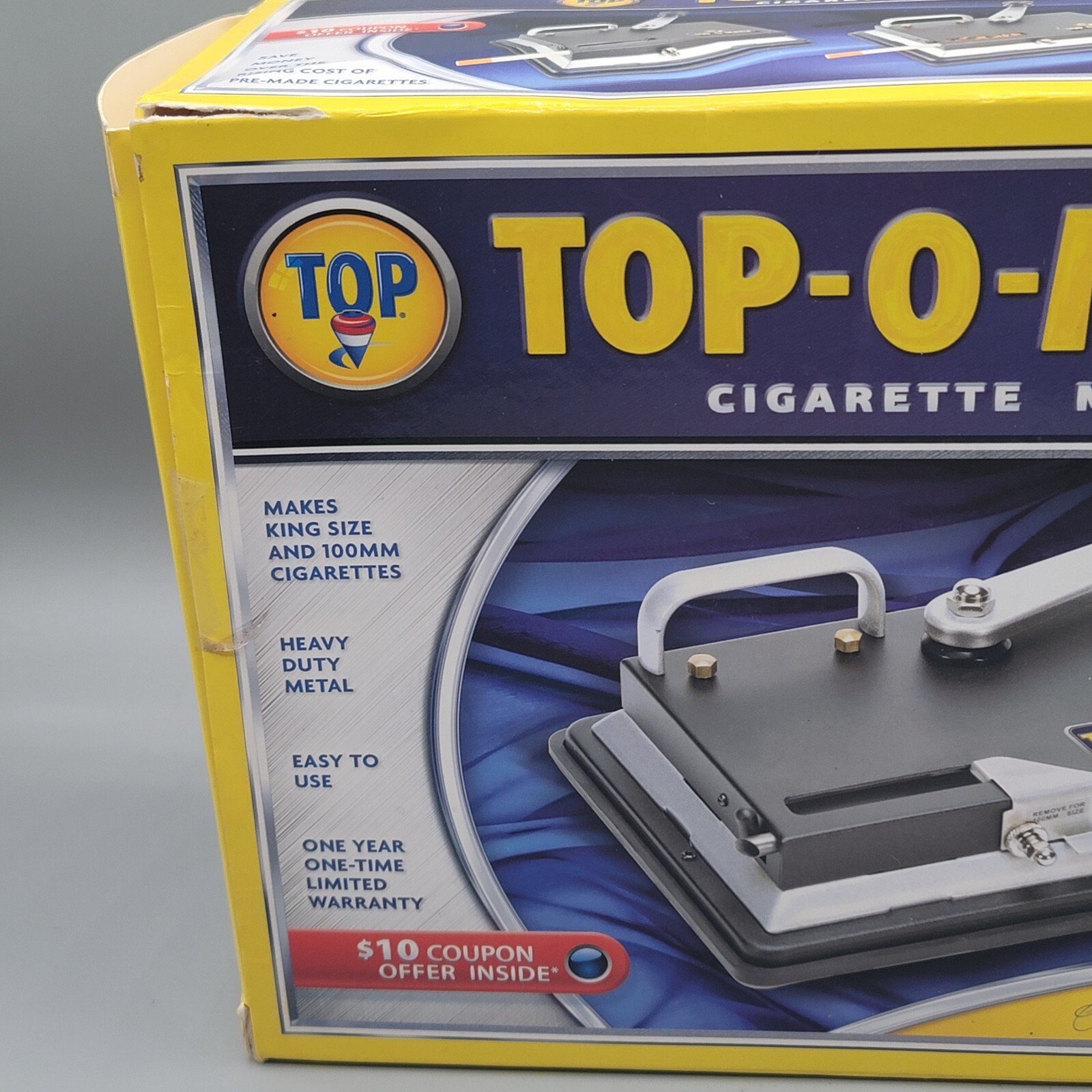 TOP-O-Matic Cigarette Rolling Machine Makes King Size or 100mm In Box