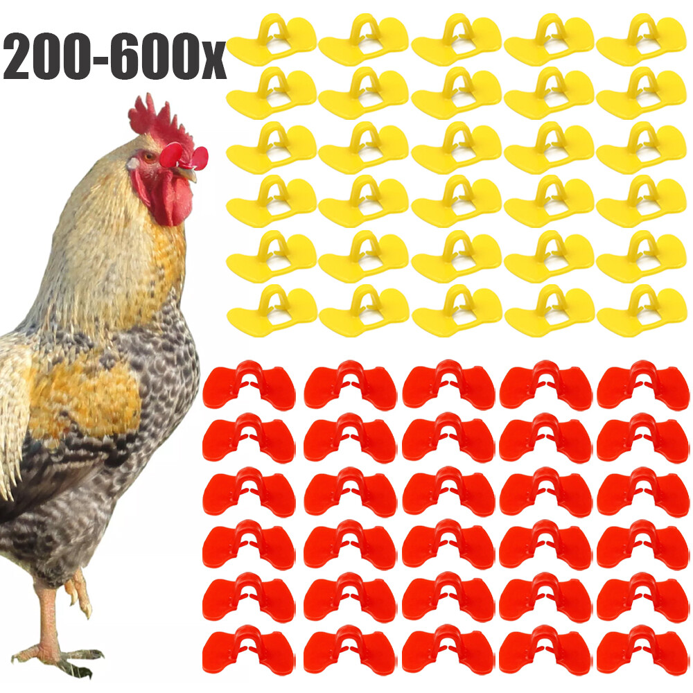 200-600PCS Pinless Chicken Peepers Pheasant Poultry Blinders Spectacles US