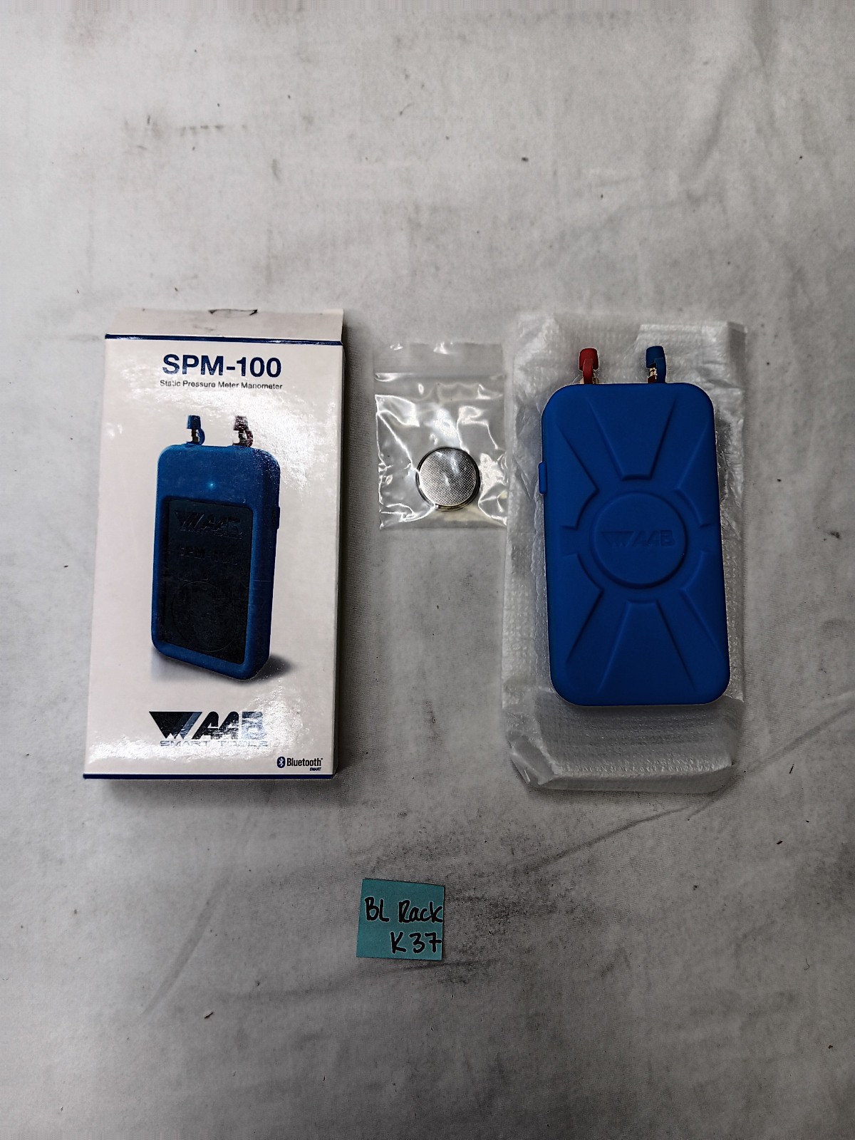 AAB Smart Tools SPM-100 Static Pressure Meter  Bluetooth Manometer W/ Probes NOS