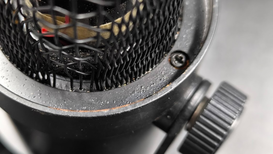 Record MC-82 Microphone Used Working Black