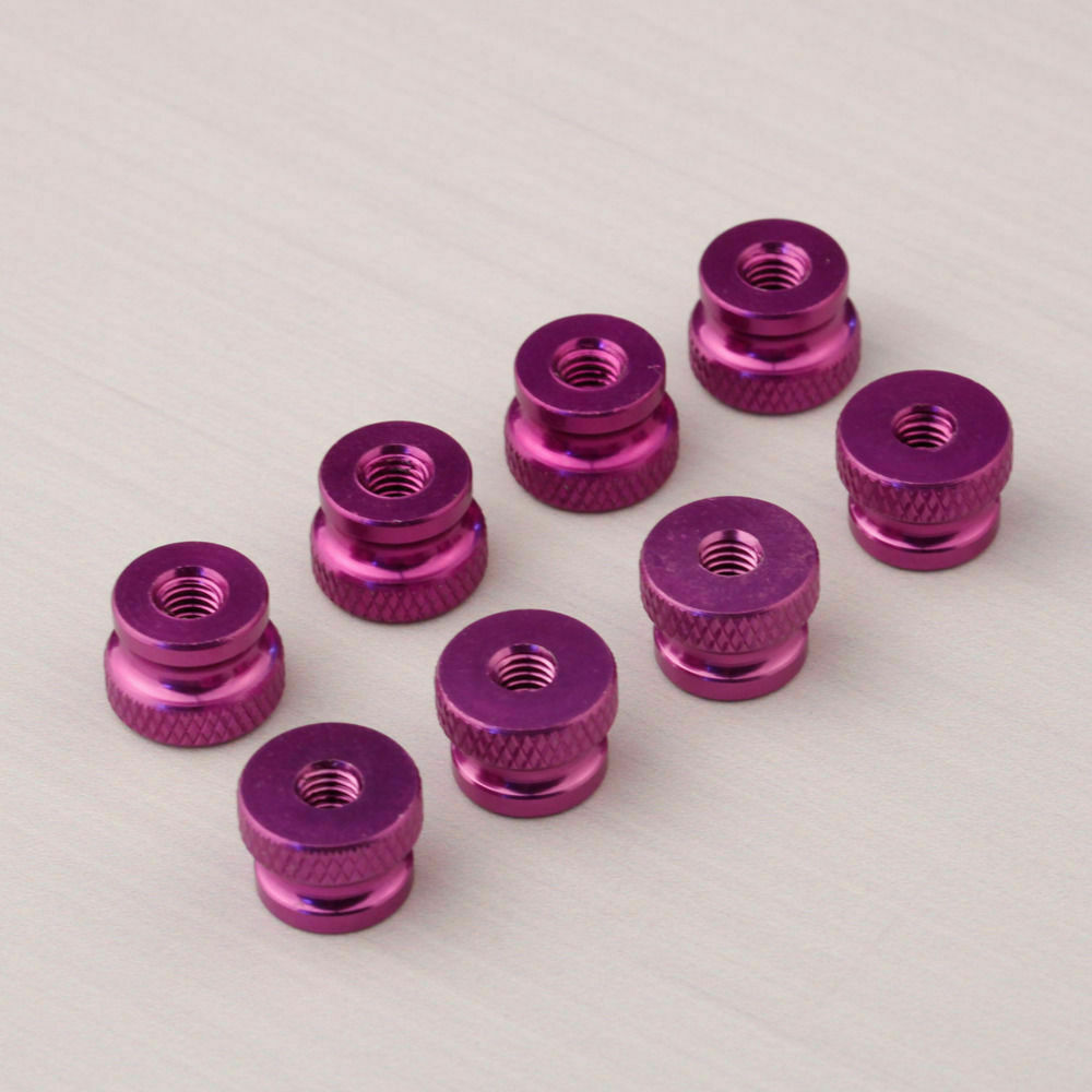 8PCS Aluminum Hatch Lock Screw Nut Pink 4mm for RC Boat or Radio Box #1376