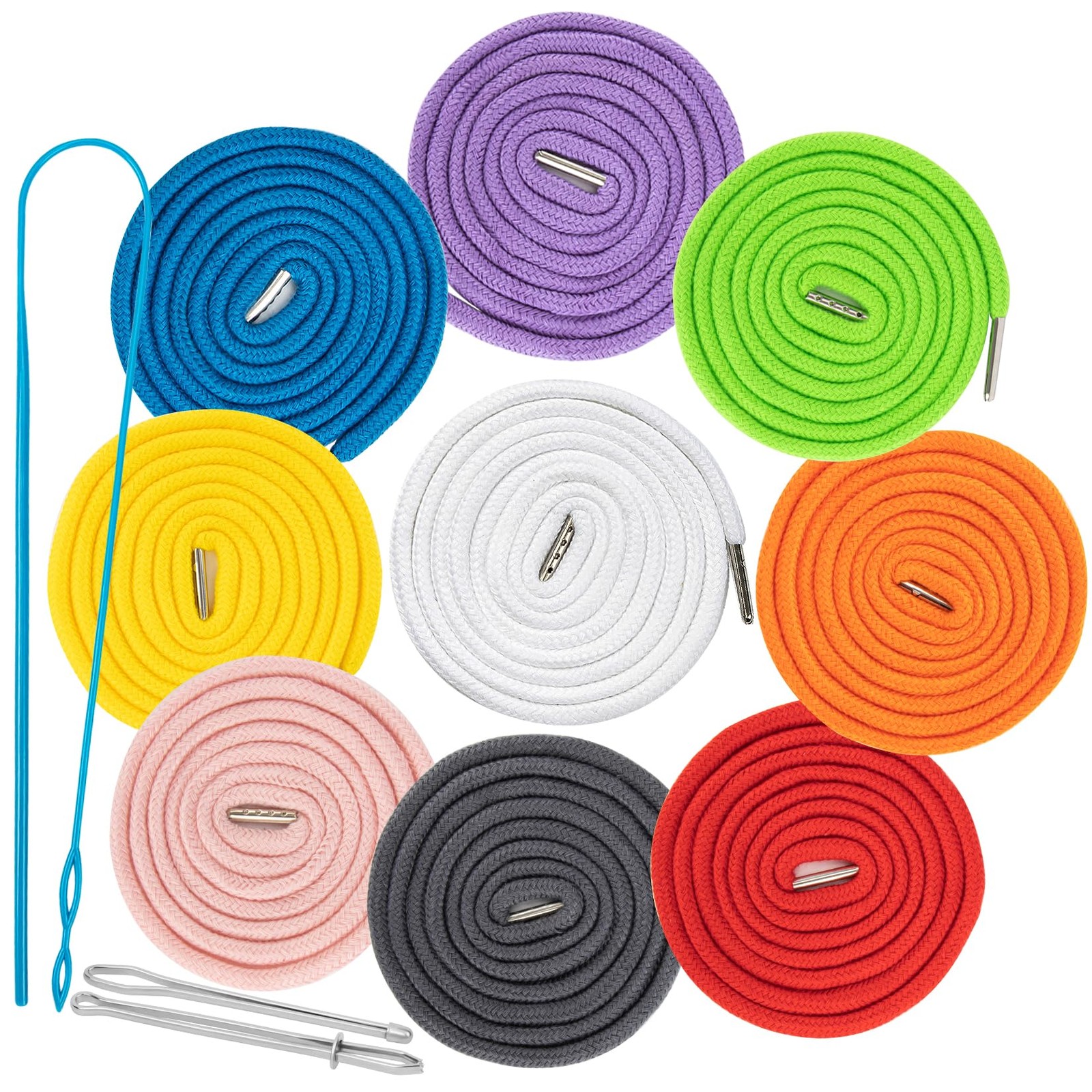 Replacement Drawstring for Shorts - 8 Pcs Durable Hoodie String Replacement in