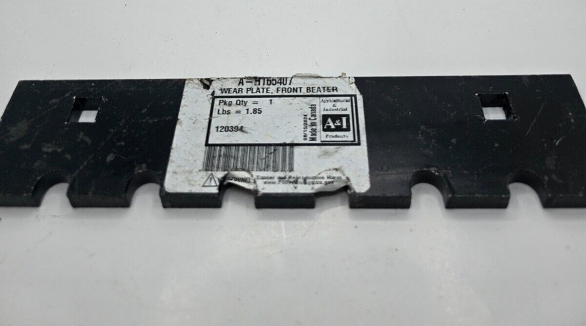 A&I Agricultural and Industrial Front Beater Wear Plate Black A-H165407