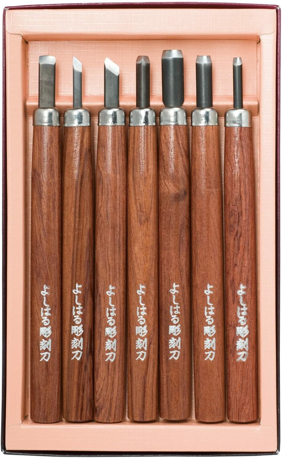 Yoshiharu cutlery luxury with steel Yoshiharu chisel KamibakoIri 7 pcs H-7