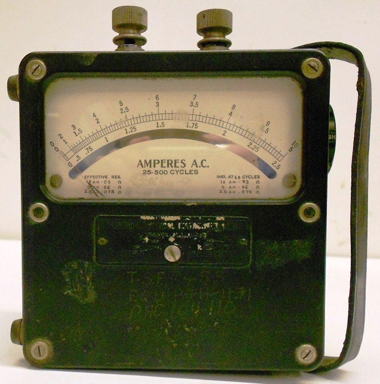 WESTON VOLTMETER, 0-10 AC AMPERES
