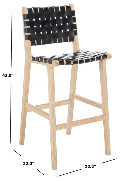 Safavieh ADAH LEATHER BAR STOOL, Reduced Price 2172779491 BST1014C