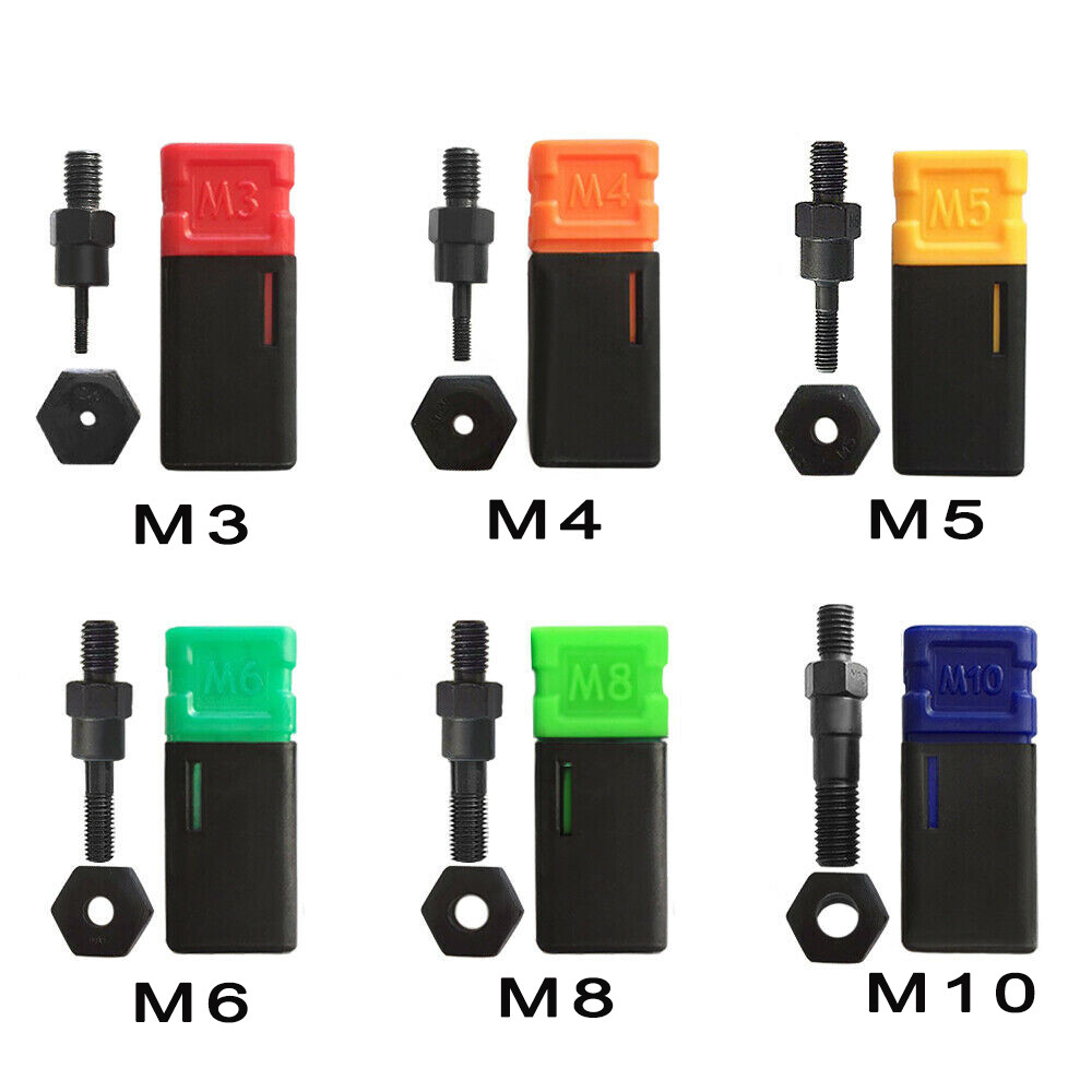 120pcs Rivet Nut +Hand Threaded Rivet Nuts Gun Double Insert Manual Rivet Tool