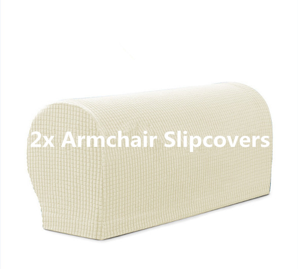 Set of 2 Stretch Armrest Covers Arm Covers for Chairs Couch Sofa Recliner Sofa