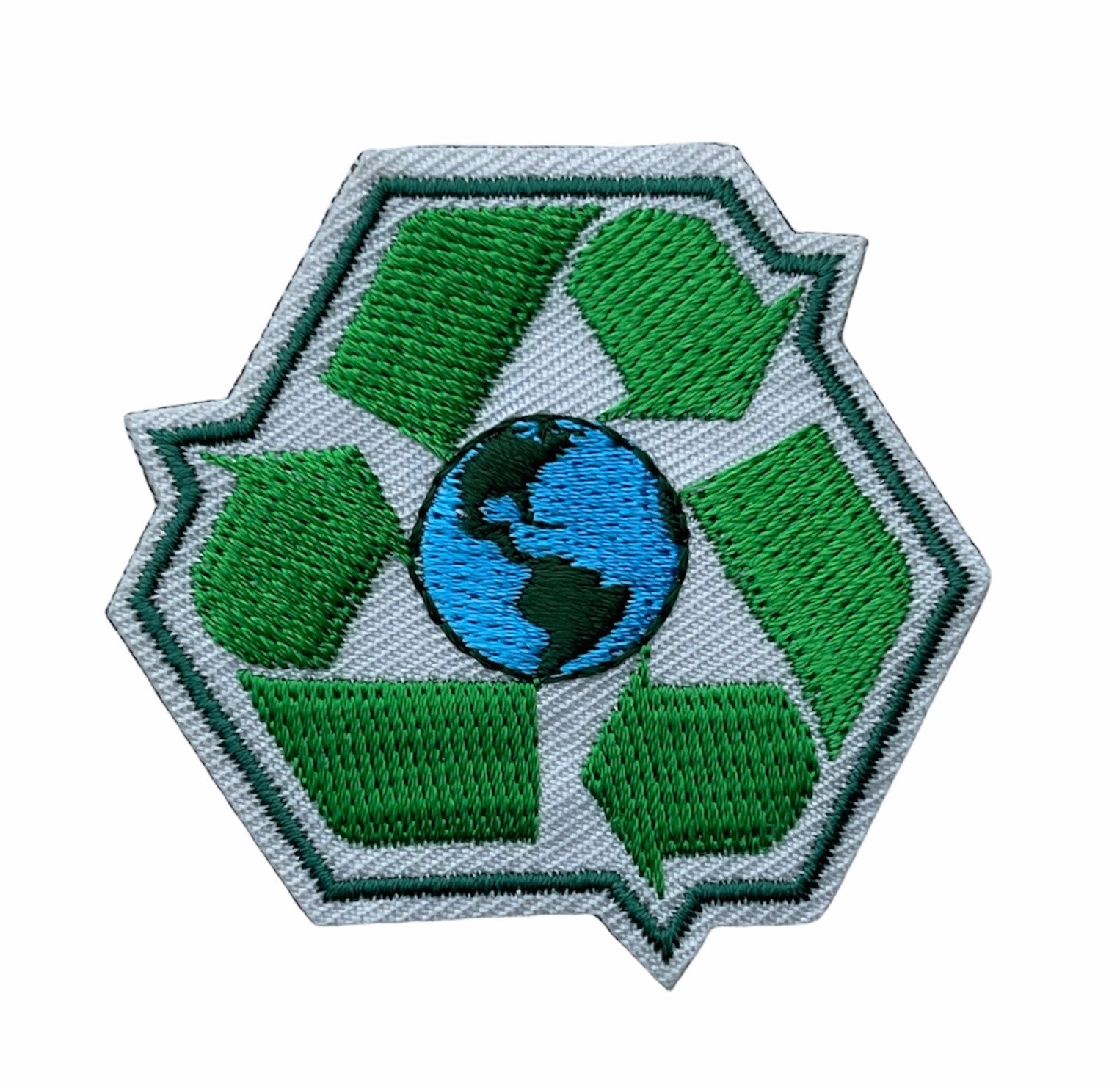 Go Green Recycle World 2 inch Patch AVA0844 F6D7B