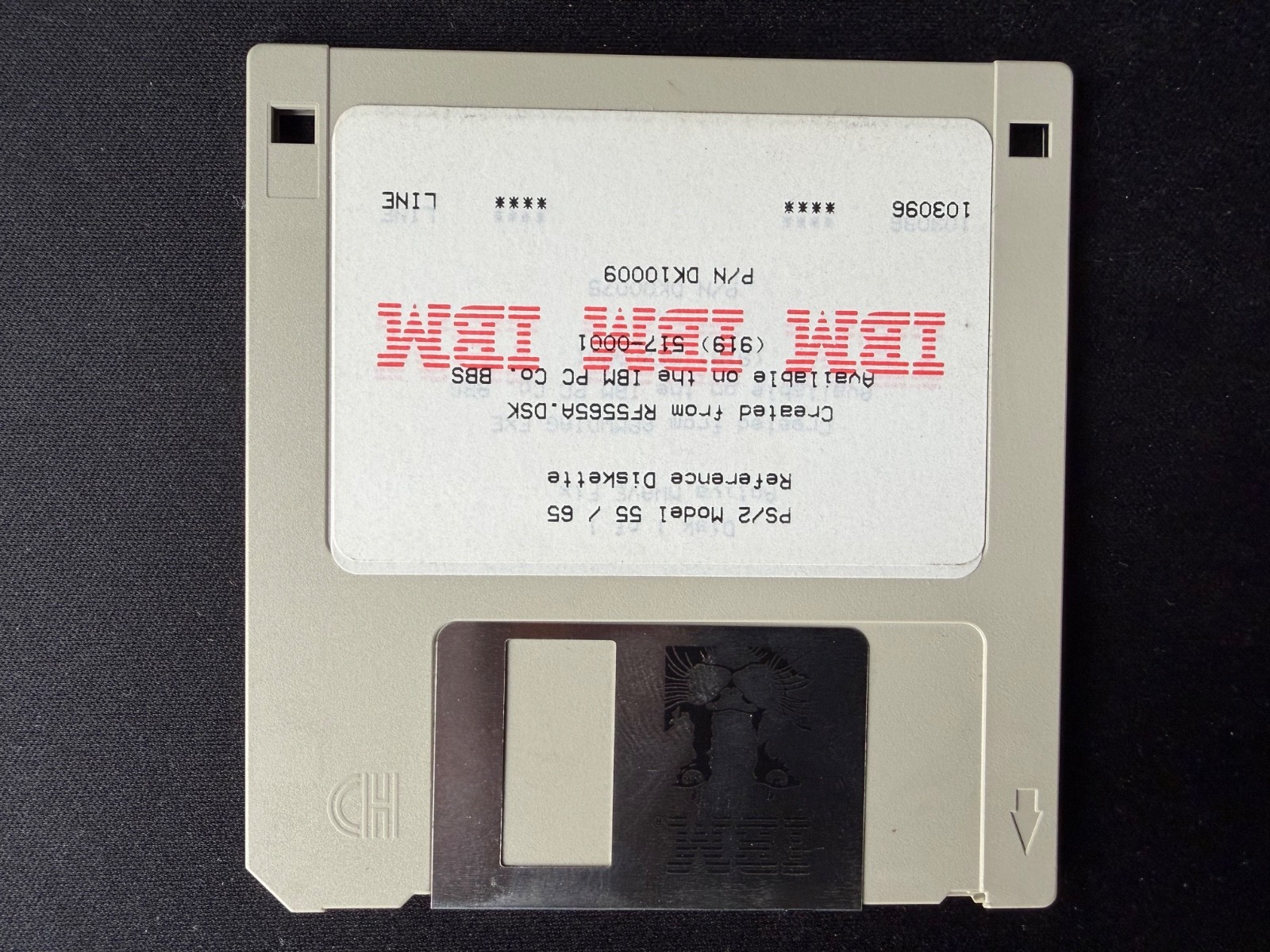 IBM 3.5" Floppy Disk   PS/2 55 / 65 Reference Diskette