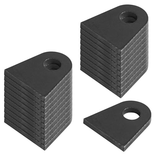 20 Pack Universal Weld-On Tabs, Chassis Mount Flat Tabs, 1-7/8" Height, 1/2"