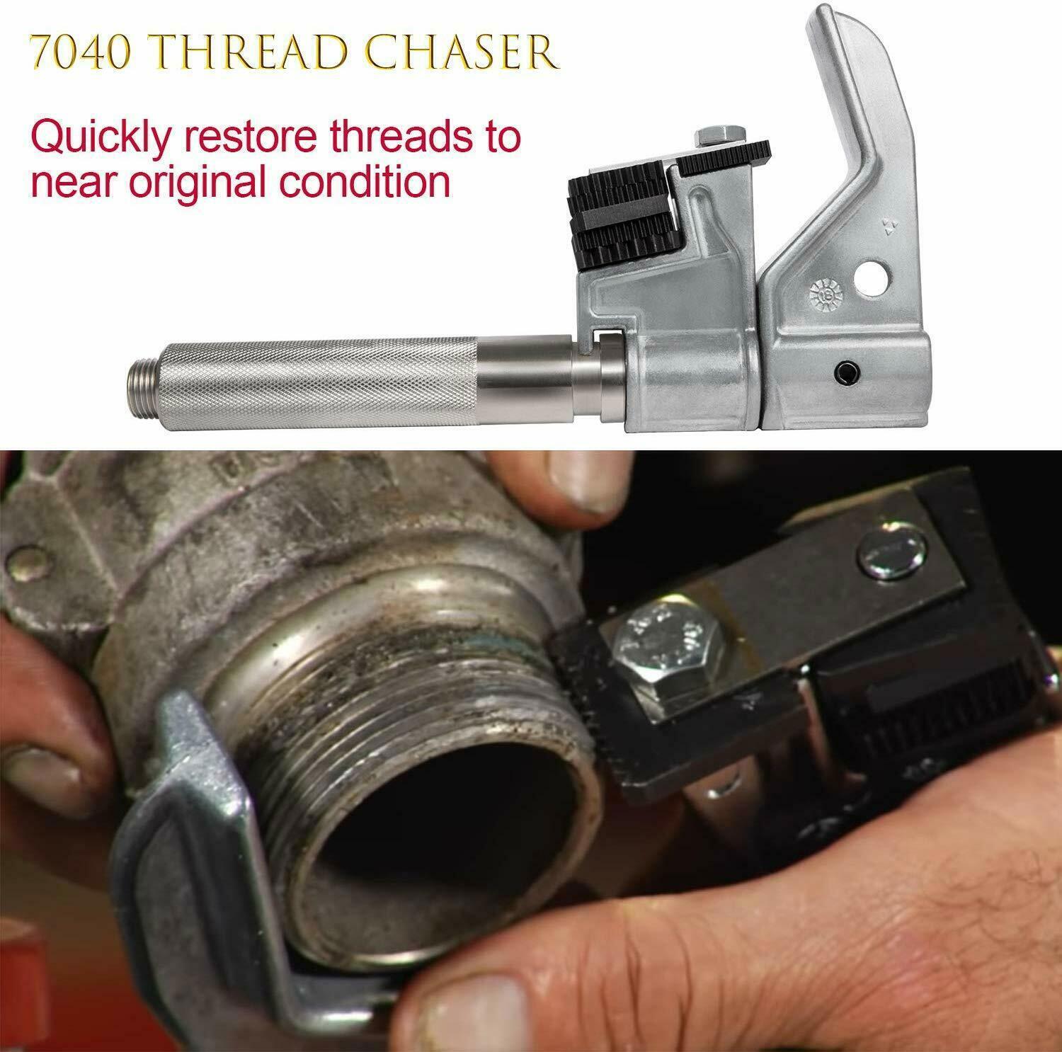 7402 Universal Outside Thread Chaser & 202817 Metric Die Set Thread Repair Tool