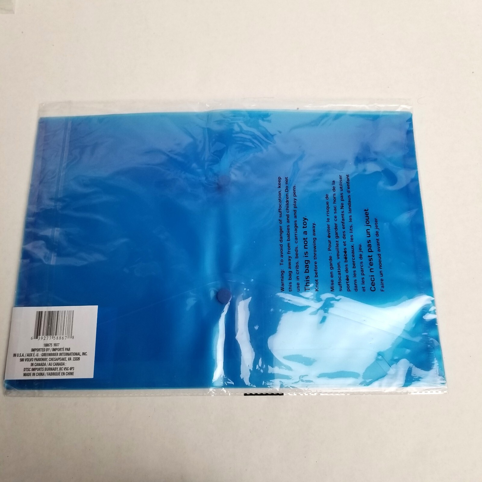 Plastic Document Wallets 12 Pack Button Closure Letter Size Office Organization