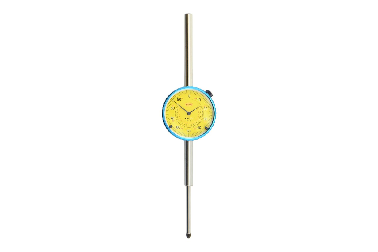 Shars 0-2" High Precision Dial Indicator, x .001" 303-3115Y, Yellow