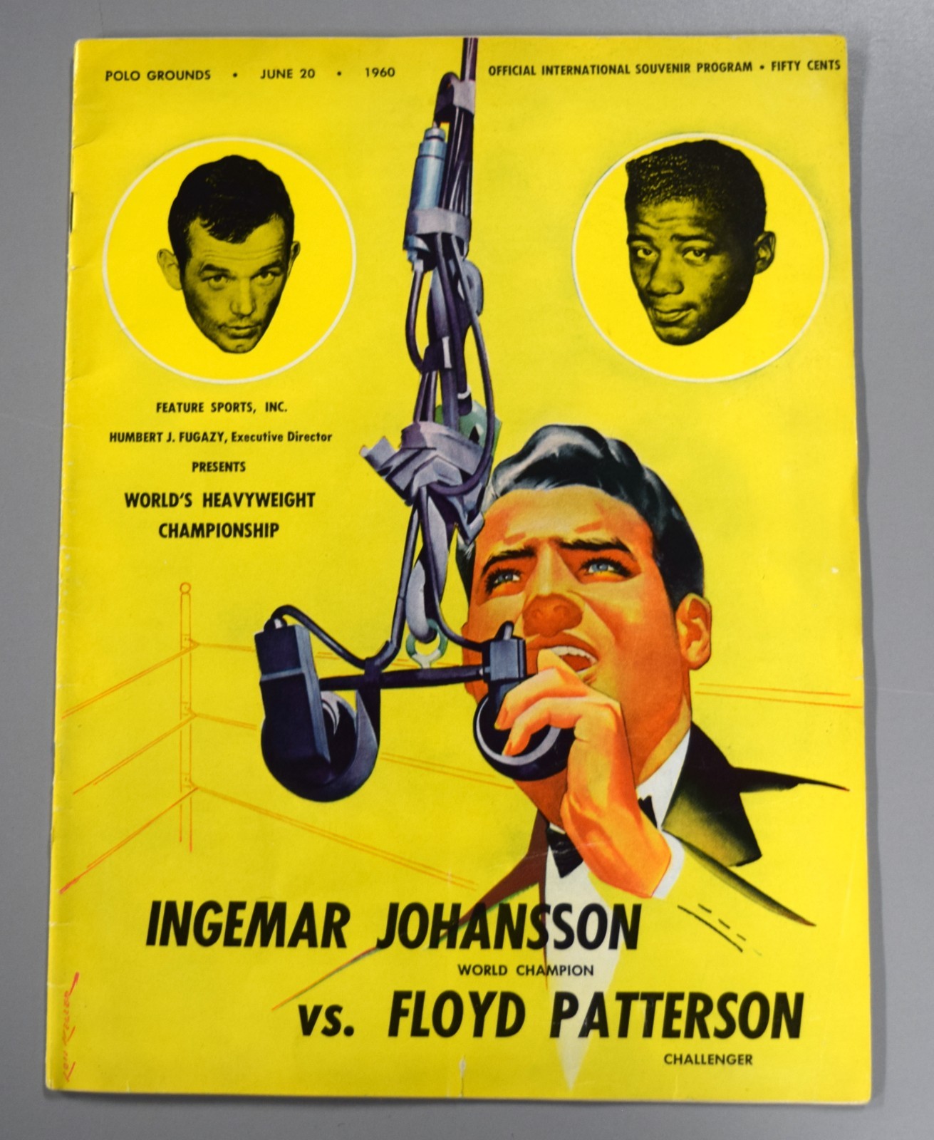 Ingemar Johansson Floyd Patterson June 20 1960 Heavyweight Championship Program