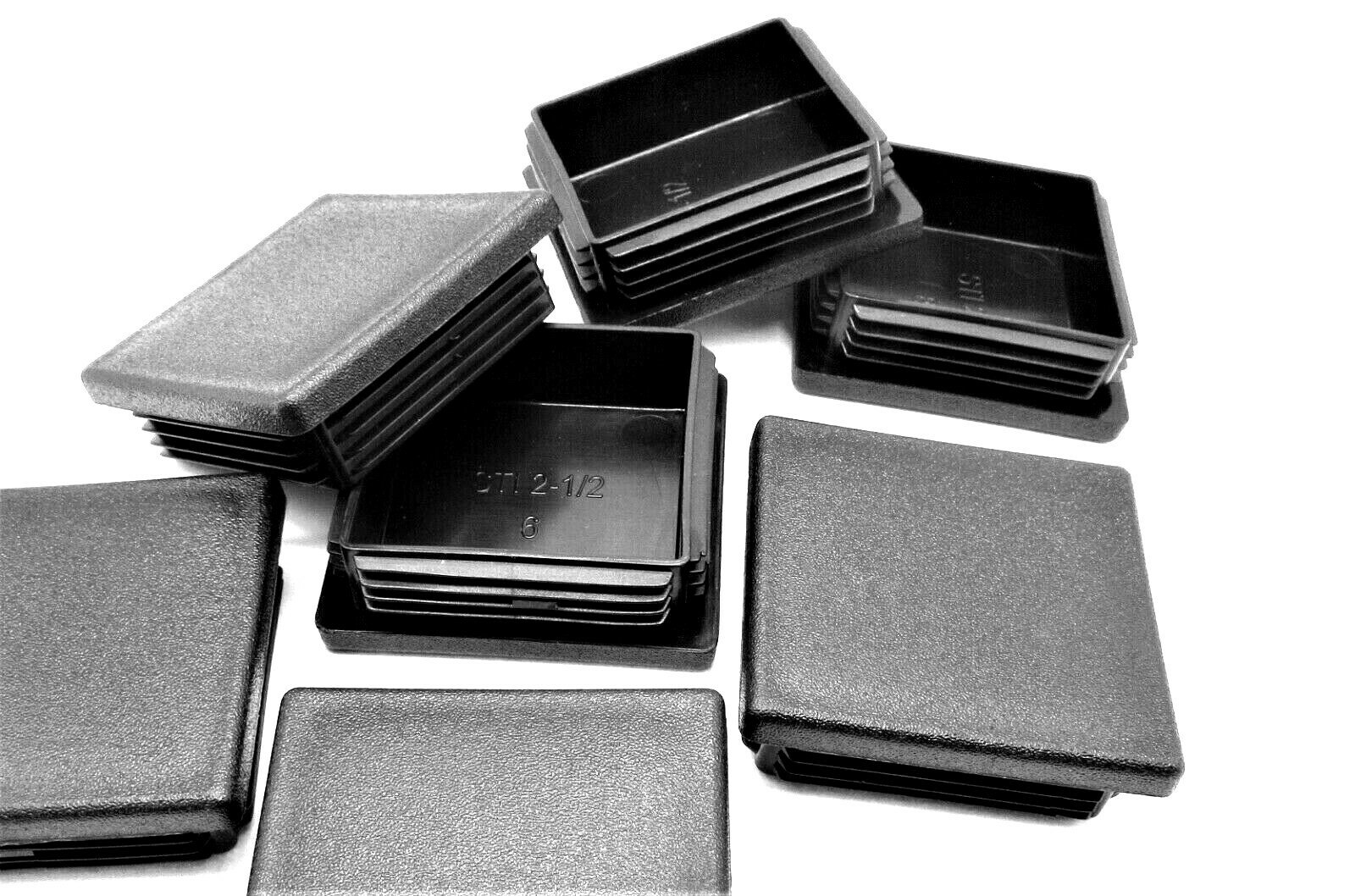 2 1/2" x 2 1/2" Square Tubing Plug 2 1/2" Tubing Cap USA Various Package Sizes