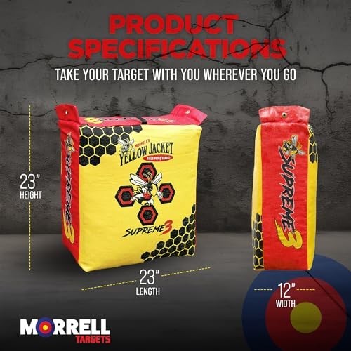 Yellow Jacket Supreme II Field Point Target for Archery Practice & Shooting