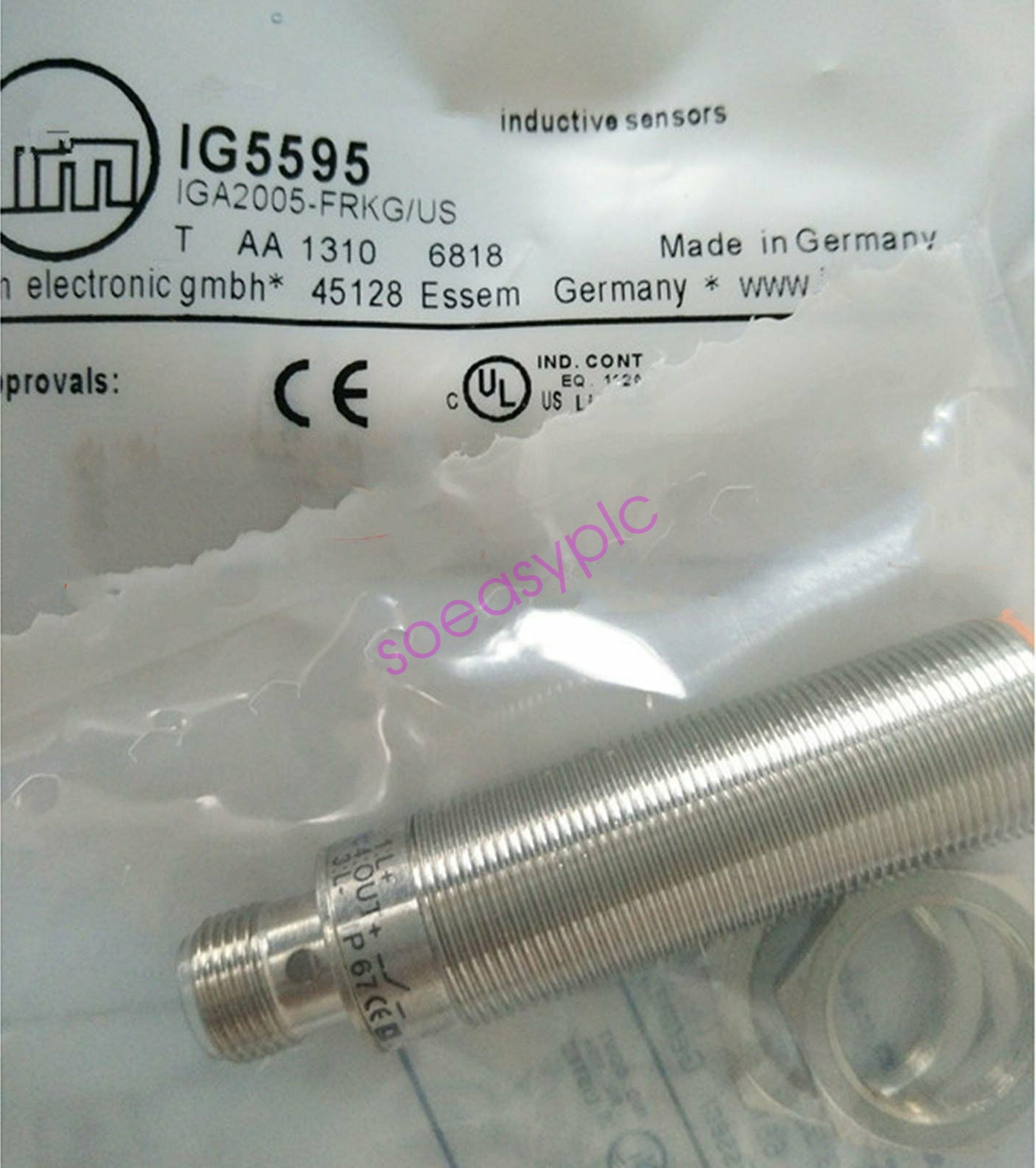 IFM IG5595 IGA2005-FRKG/US Inductive Sensor Proximity Switch New #