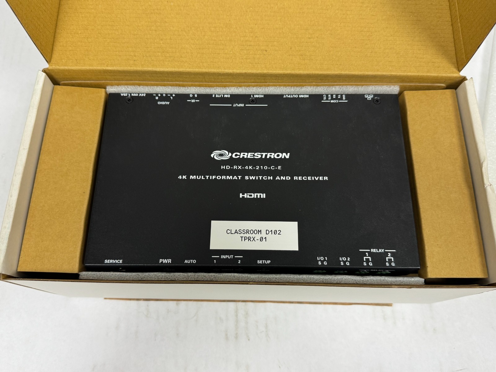CRESTRON HD-RX-4K-210-C-E 4K MULTIFORMAT SWITCH AND RECEIVER