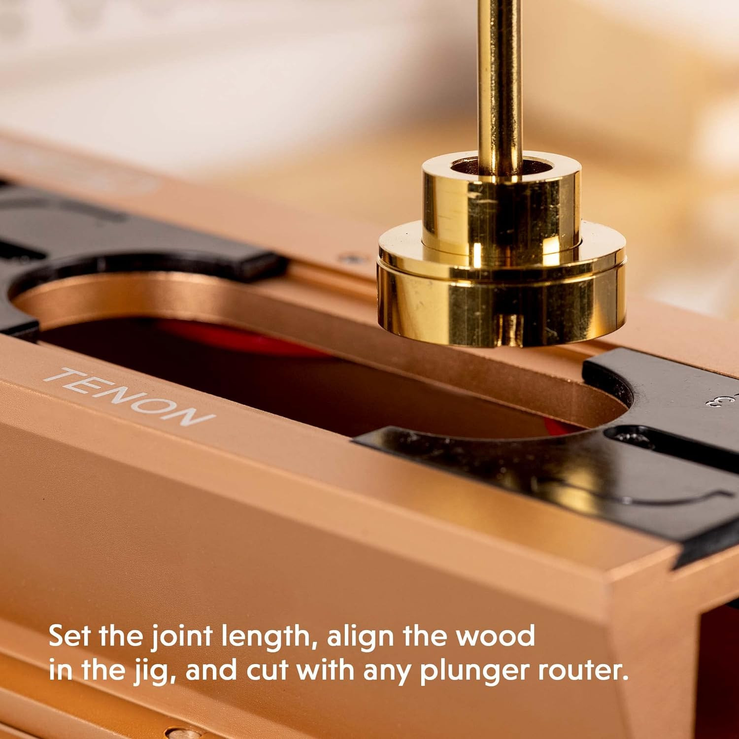 Mortise and Tenon Jig - Drill Template Set with Hollow Chisel Bit Attachment
