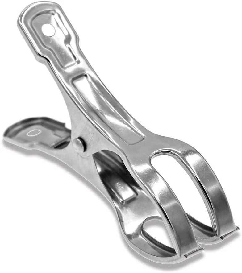 10Pk Stainless Steel Clothespins Beach Towel Clips for Home Beach Chairs Cruise