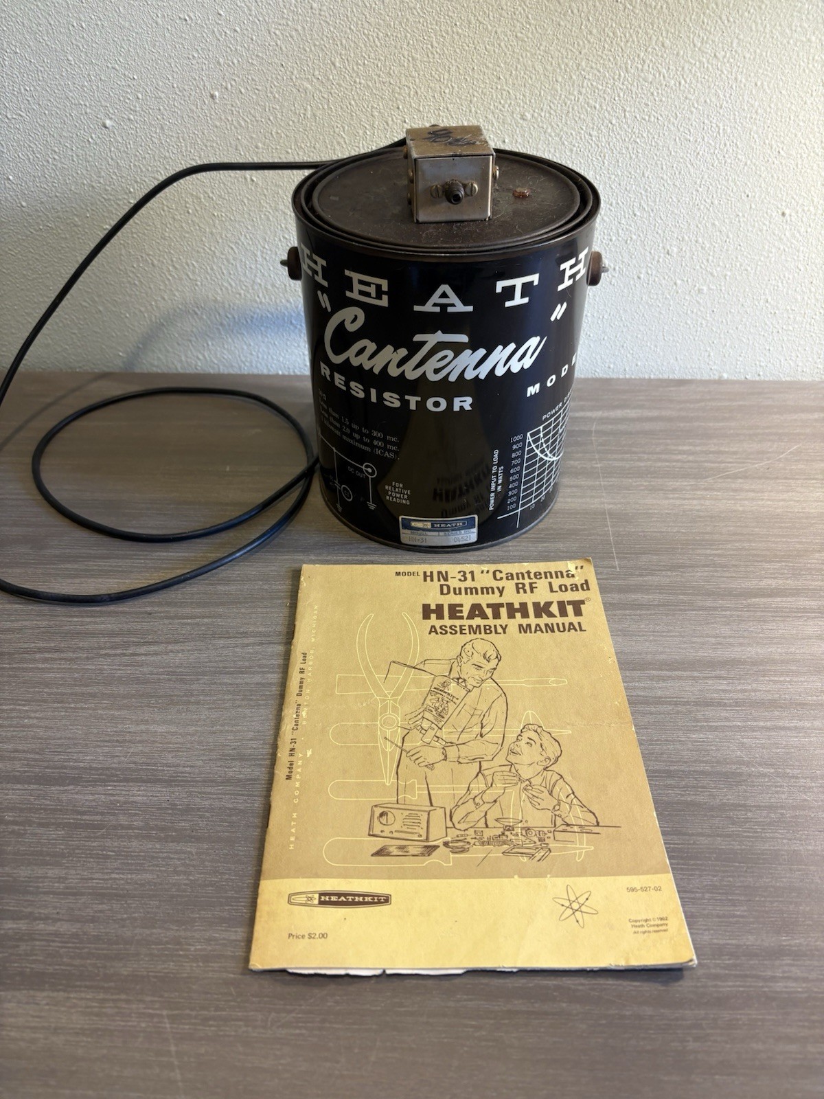Heath HN-31 Cantenna HF Dummy Load RF Load Canister PL-259 for Ham Transmitter