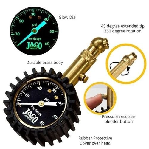 Elite Tire Pressure Gauge - 60 PSI