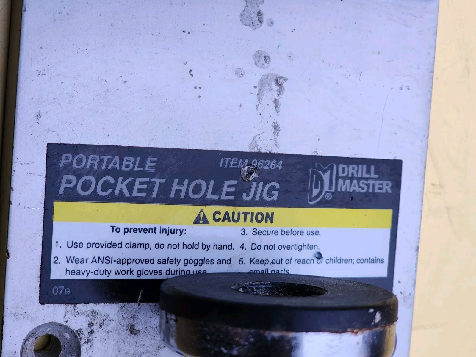 DRILL MASTER PORTABLE POCKET HOLE JIG, No. 96264