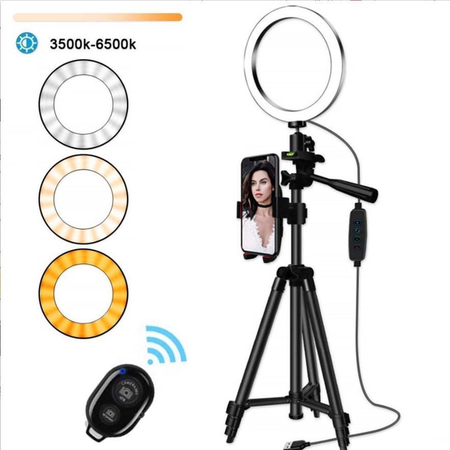 26cm LED Ring Fill Light Studio Photo Video USB Dimmable Lamp Selfie Portable