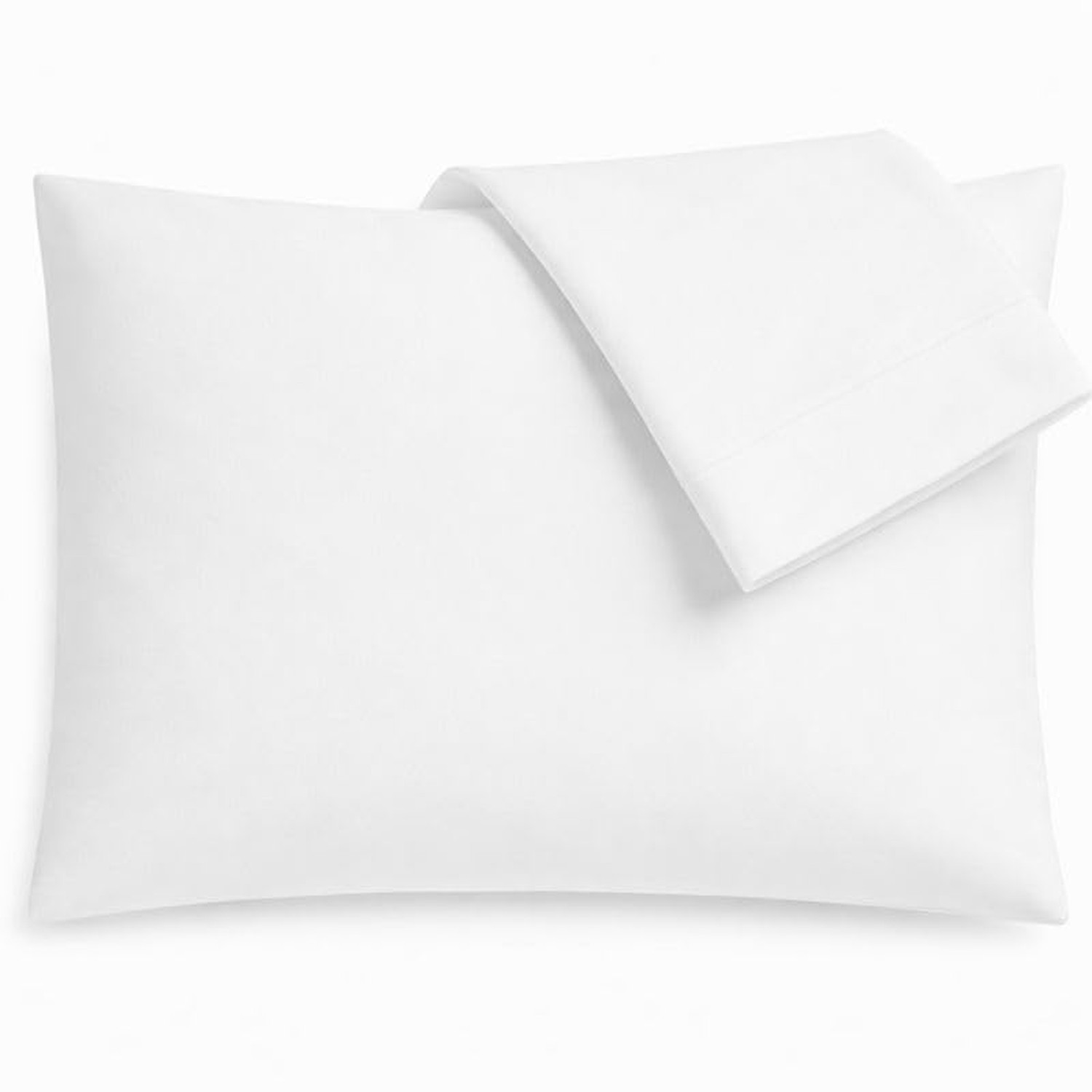 100% Cotton Percale Pillowcases, Standard Size (Fits Standard & Queen), White...