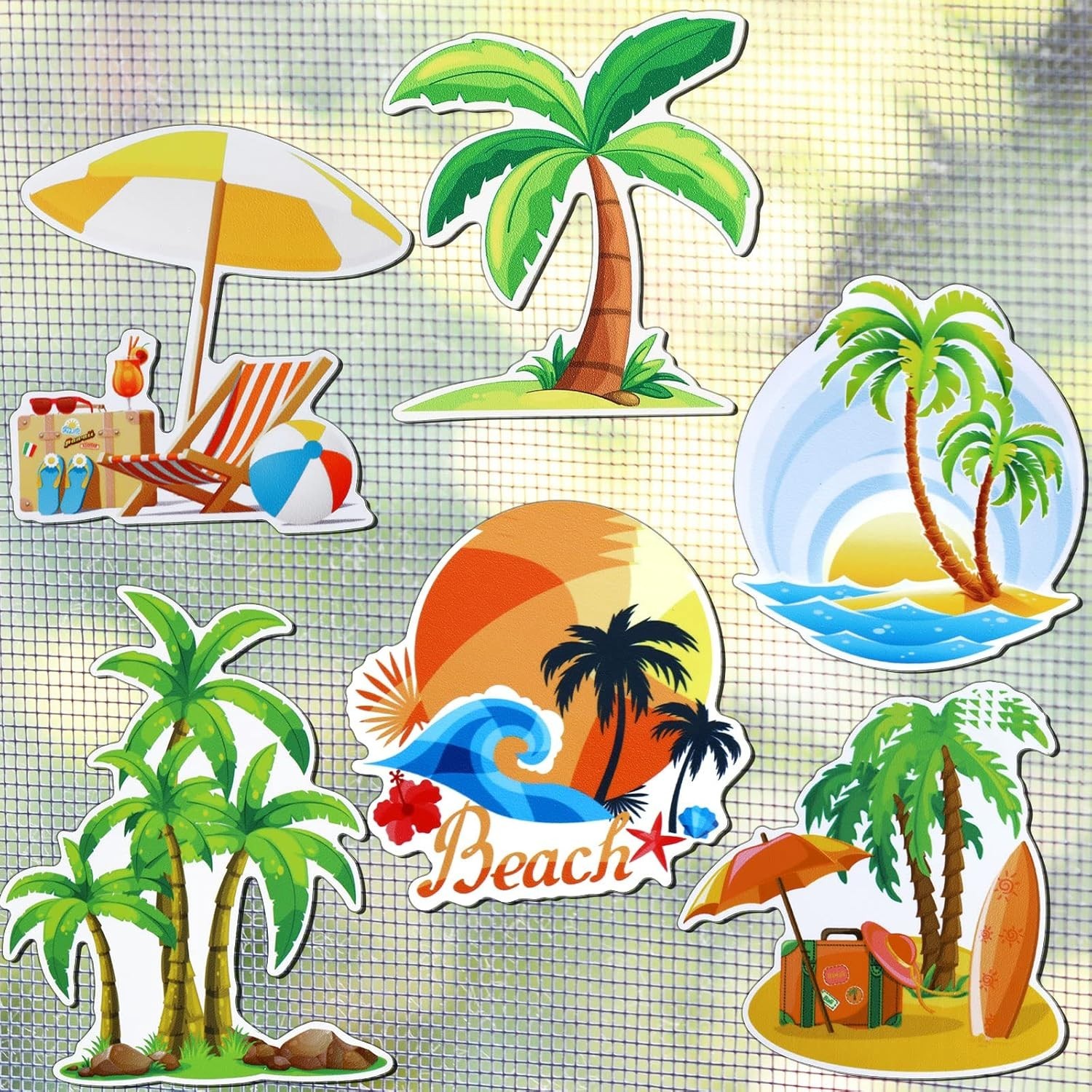 6 Pairs Screen Door Magnets Double Sided Screen Stickers Decorative Flexible