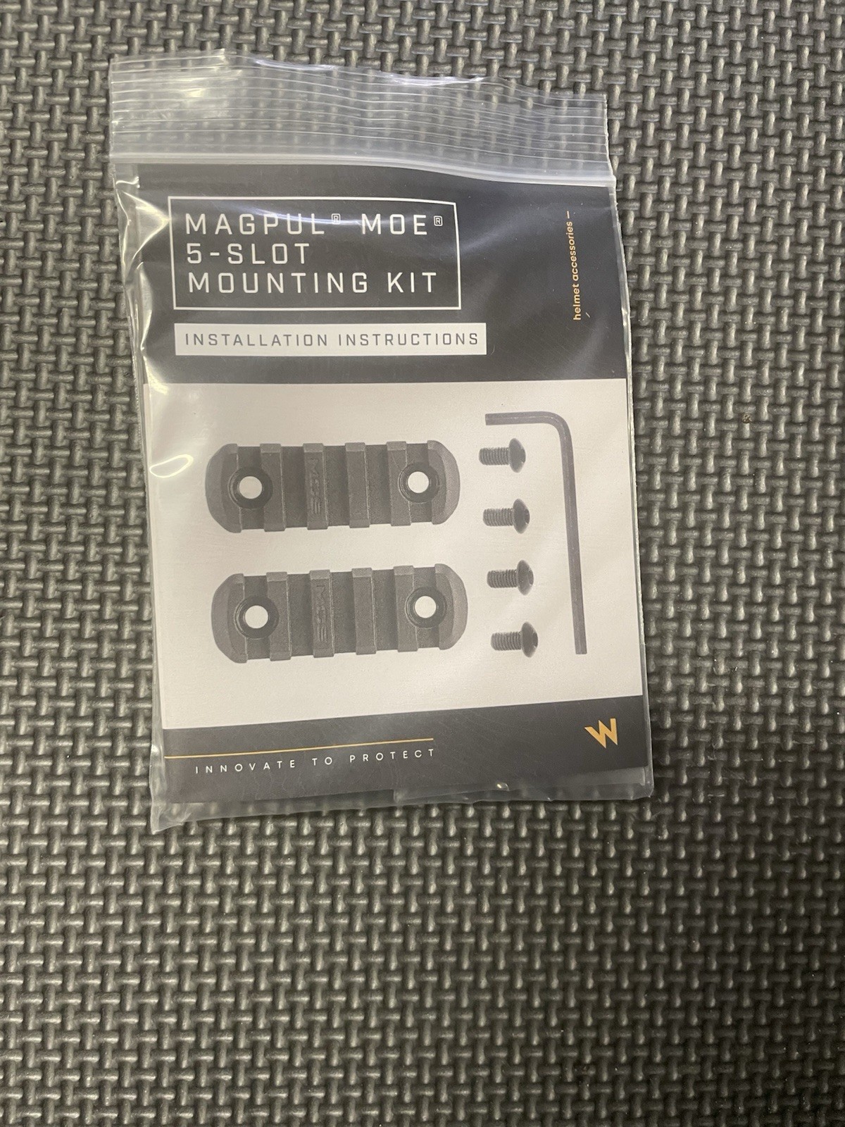 Team Wendy Magpul Helmet Rail 5-Slot Mounting Kit