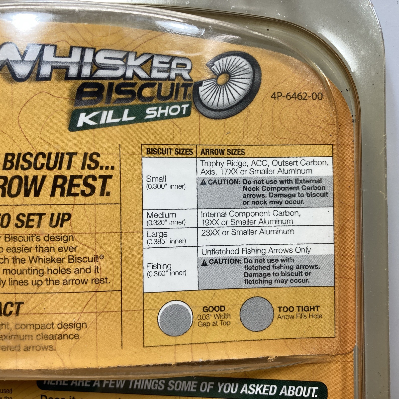 Trophy Ridge Archery Kill Shot Medium Whisker Biscuit Bow Arrow Rest RH/LH