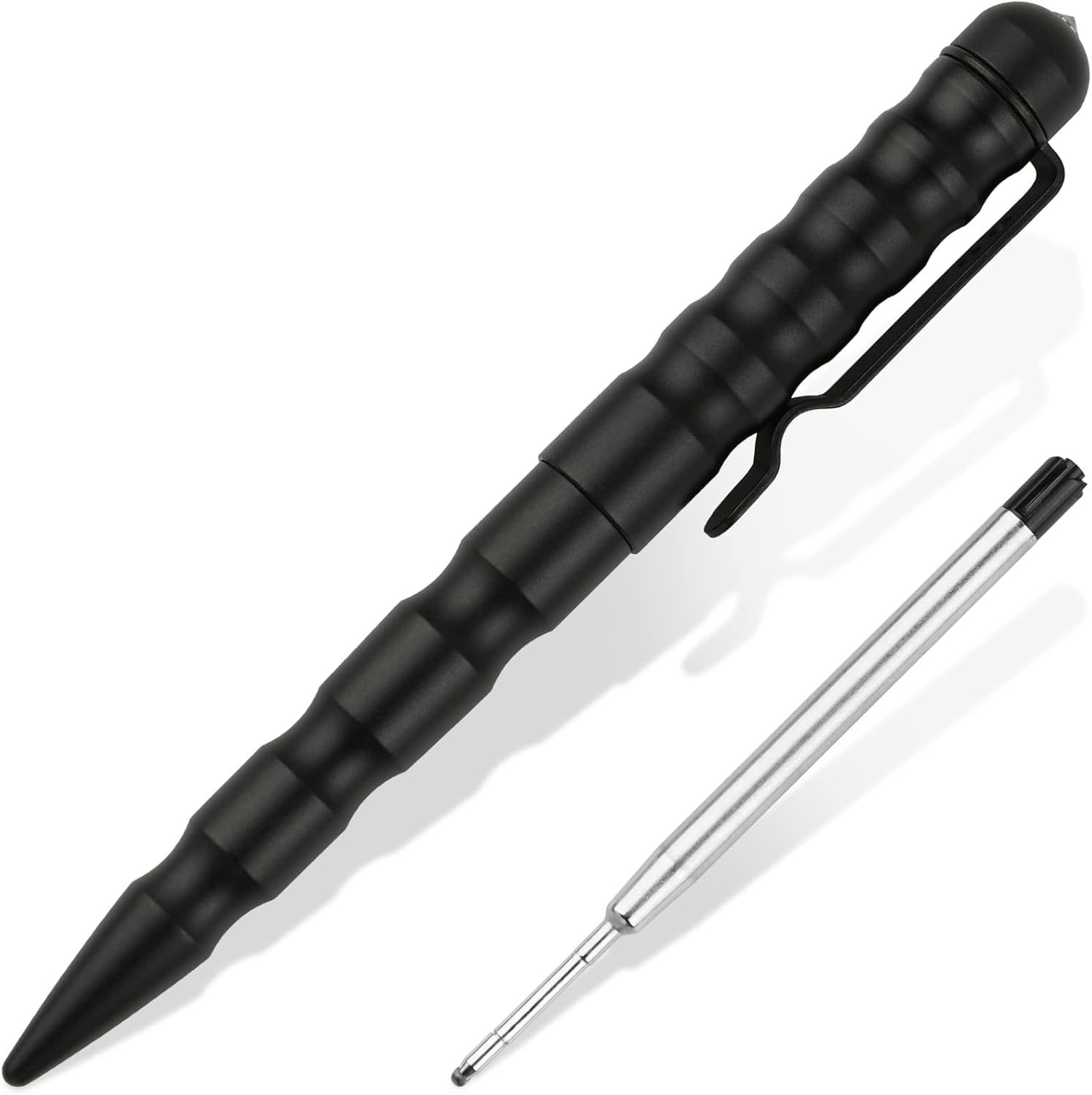 DISPATCH Military Tactical Pen, EDC 1 Count (Pack of 1), Blacktactical Pens