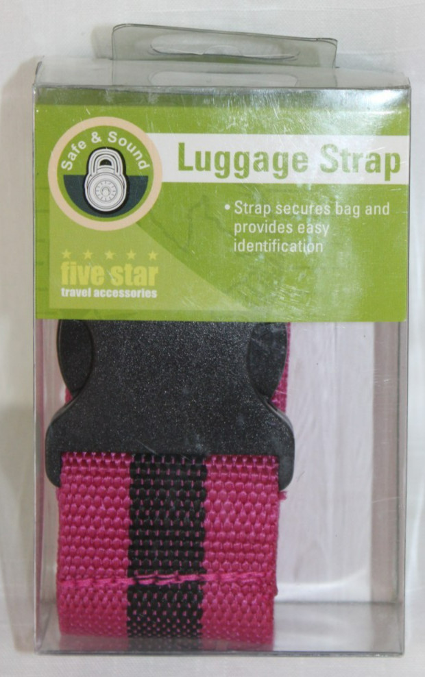 Five Star Travel Accessories Luggage Strap Raspberry Color-G8