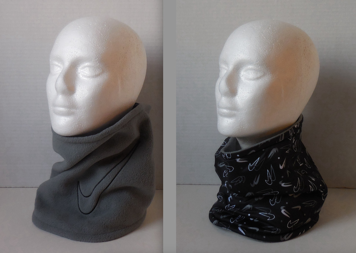 Nike Neckwarmer 2.0 Neck Warmer Reversible Youth Smoke Grey/Black/Black