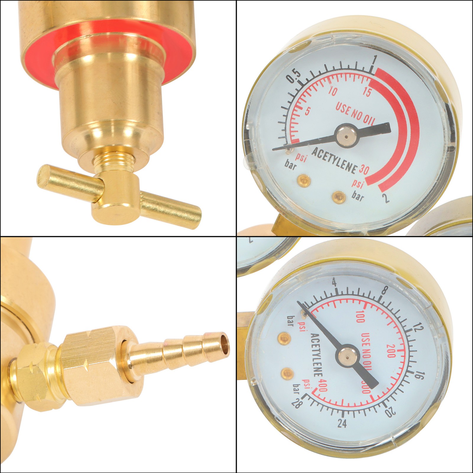 Acetylene CGA200 Regulator Small Tank Gauge Cutting Torch