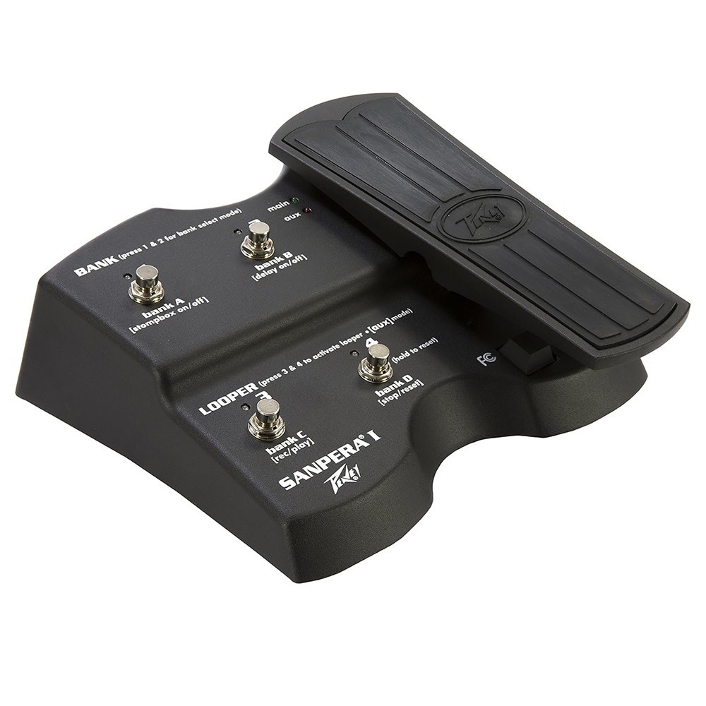 Peavey Sanpera I Multi-Function Foot Controller – Expression Pedal + 4 Switches