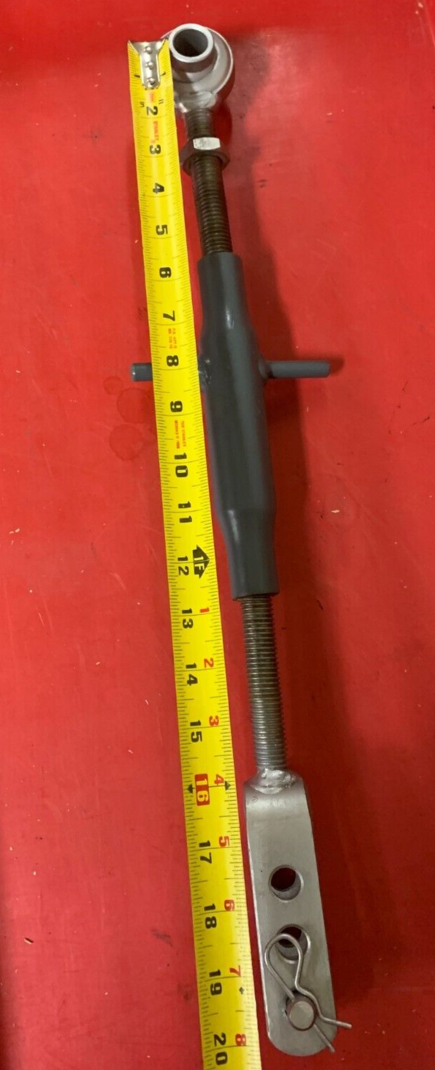 CAT 1 Adjustable Side Link 12.5" Min 19.5 " Max .570" lower holes, .75 upper