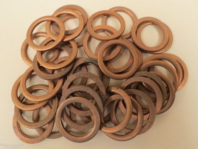 36 each AN4027-1 Aircraft Copper Spark Plug 18 MM Gaskets