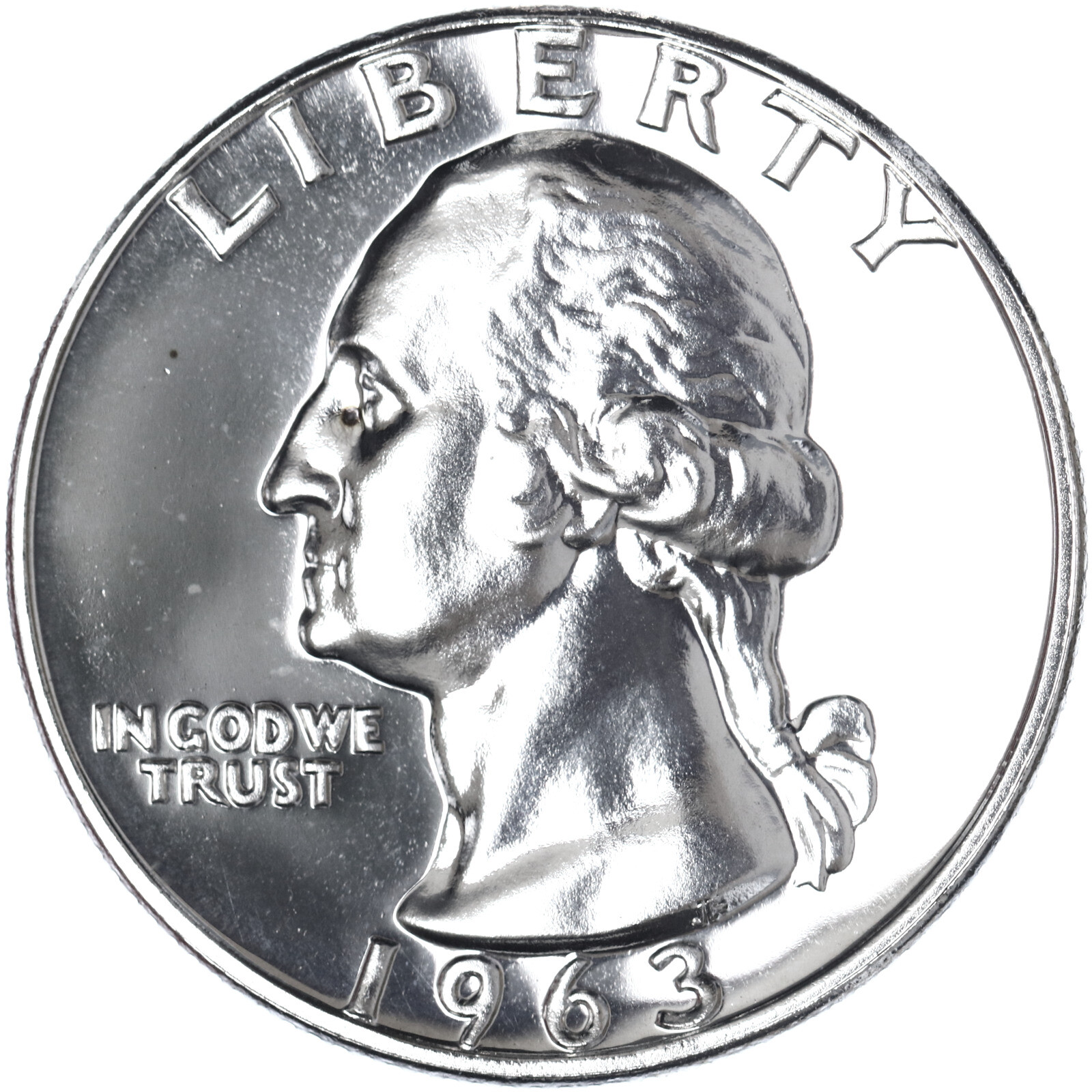 1963 (P) Washington Quarter Gem Proof 90% Silver