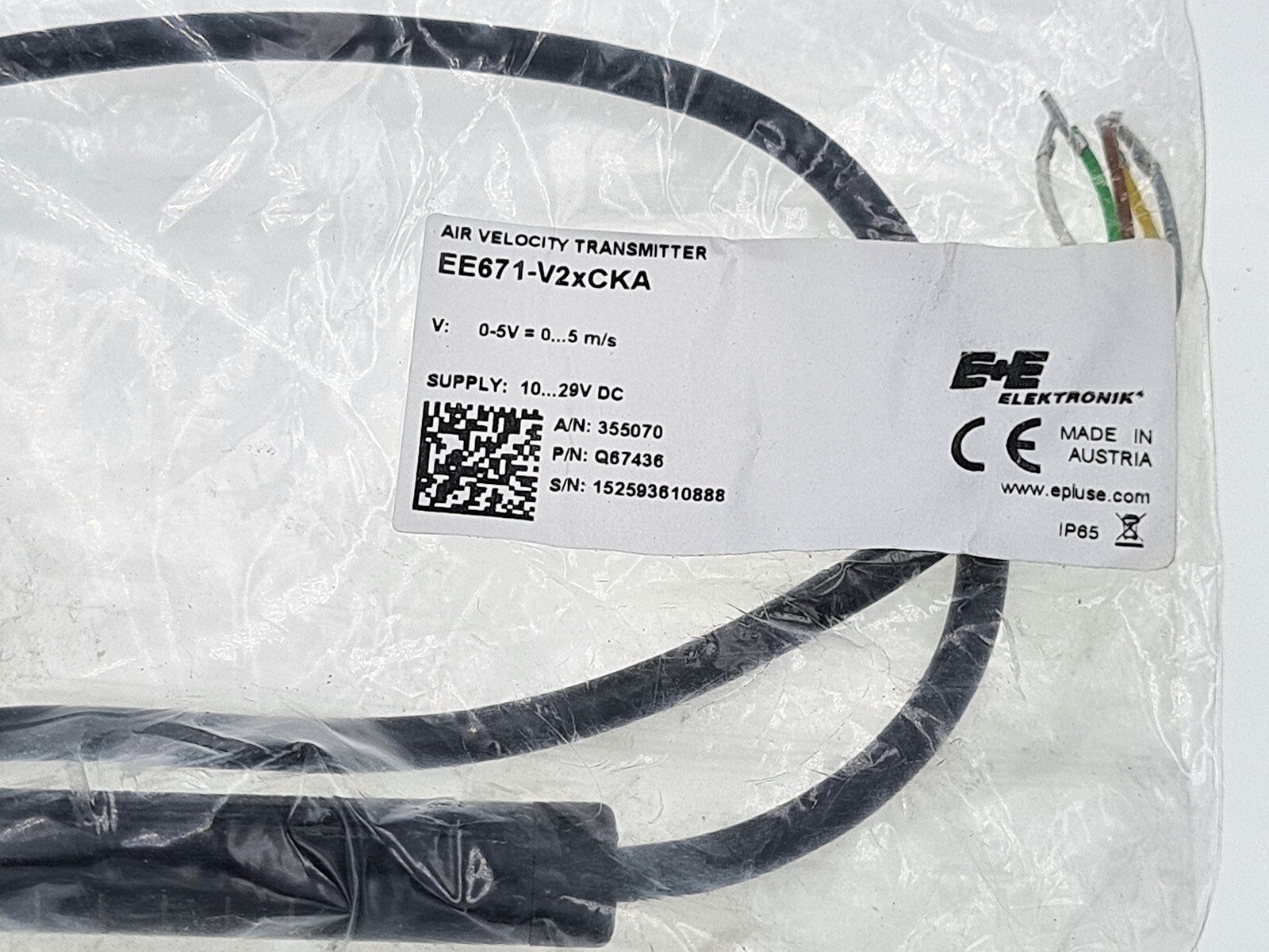 E+E Elektronik EE671-V2XCKA Air Flow Transmitter