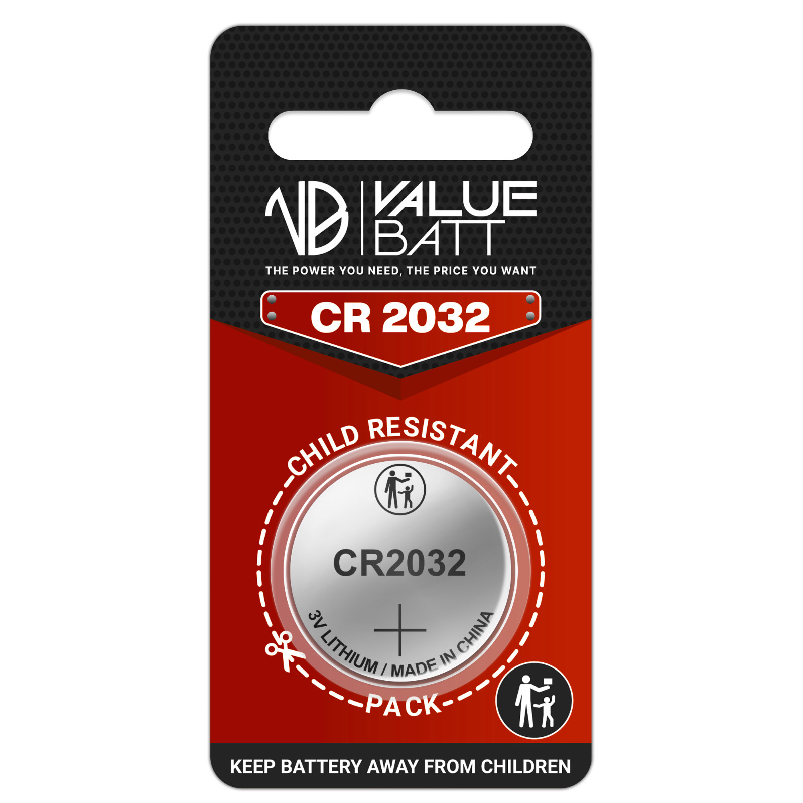 Replacement CR2032 Lithium 3V Coin Battery For Digital Voltage Testers