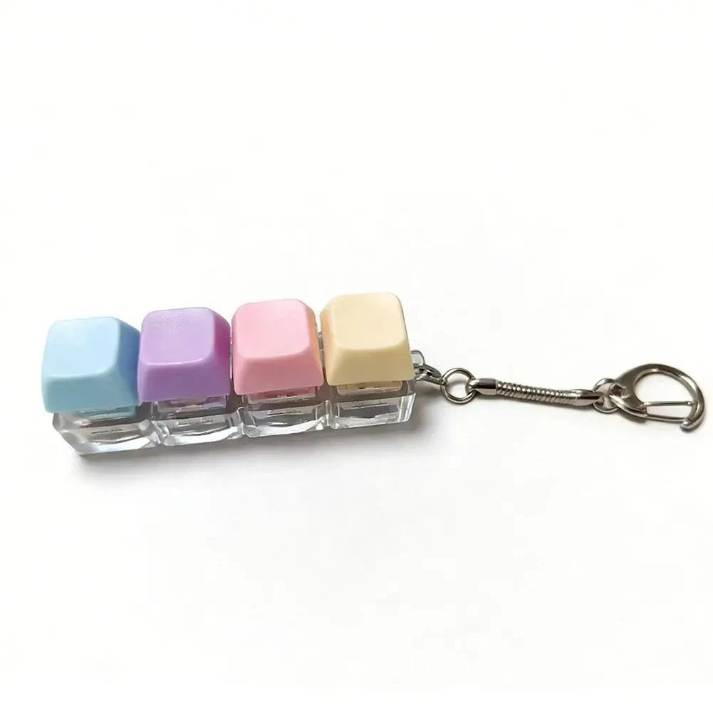 1/4/5/9 Button Keyboard Fidget Clicker Mechanical Keyboard Fidget Keychain