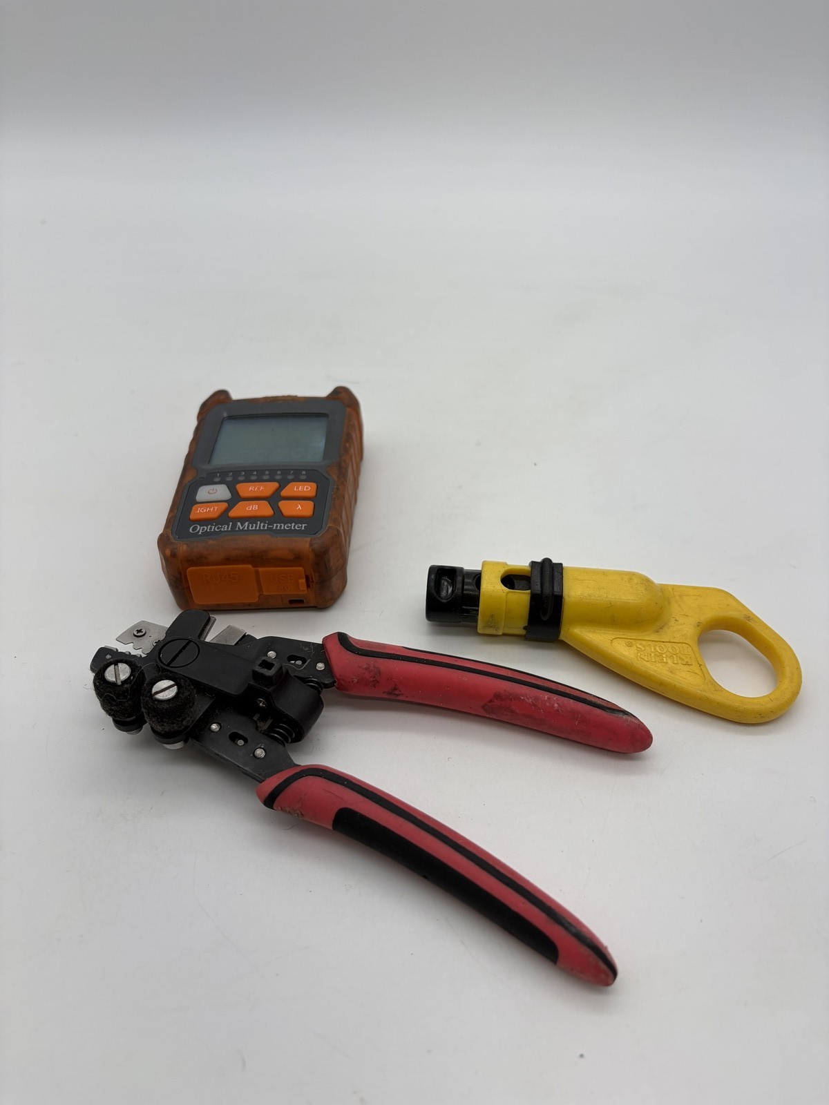 Optical Multi-meter Fiber Optic Tool Kit Cable Stripper Used - Good K4