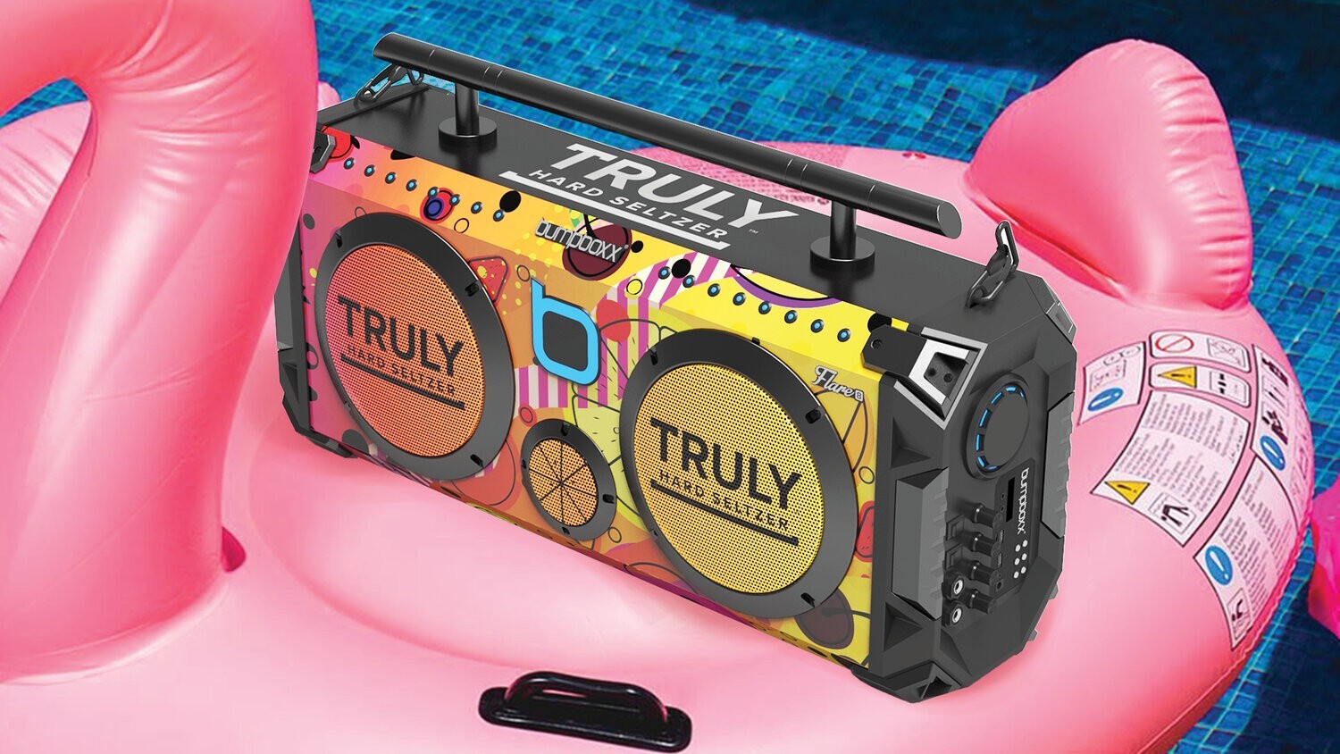 REFURBISHED BUMPBOXX x TRULY Flare8 Bluetooth Boombox Speaker Wirless Microphone